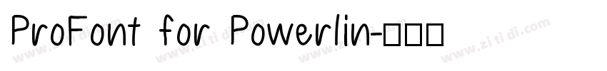 ProFont for Powerlin字体转换